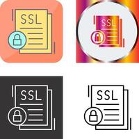 SSL Icon Design vector