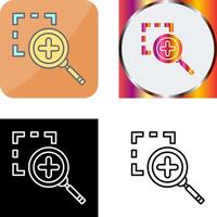 Zoom In Icon Design vector