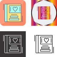 Wedding Album Icon Design vector