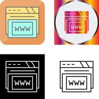 Www Icon Design vector