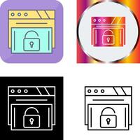 Padlock Icon Design vector