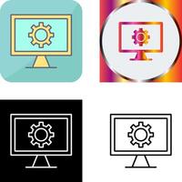 Monitor Screen Icon Design vector