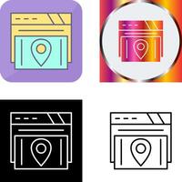 Map Location Icon Design vector