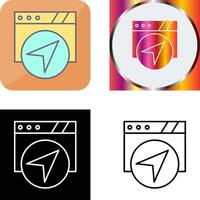 Navigation Icon Design vector
