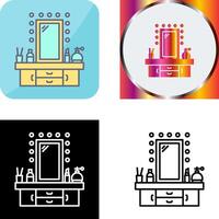 Dressing Table Icon Design vector