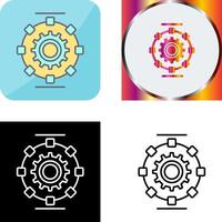 Automated Process Icon Design vector