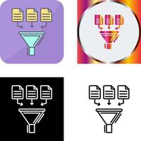 Data Collection Icon Design vector