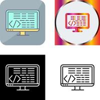 Coding Icon Design vector