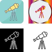 diseño de icono de telescopio vector