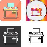 Desk Icon Design vector