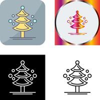 Pine Tree Icon Design vector