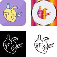 Heart Attack Icon Design vector