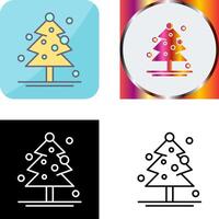 Christmas Tree Icon Design vector