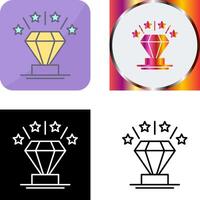 diseño de icono de diamante vector