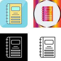 Notebook Icon Design vector