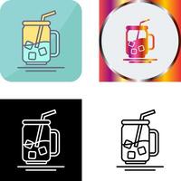 Iced Tea Icon Design vector