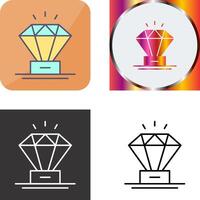 diseño de icono de diamante vector