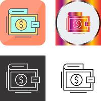 Wallet Icon Design vector