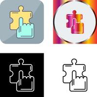 Quick Selection Icon Design vector