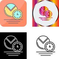 Pie Chart Icon Design vector