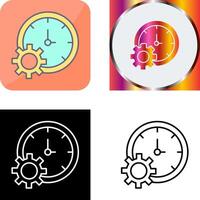 Time Setting Icon Design vector