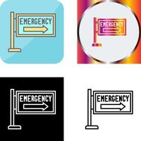 Emergency Sign Icon Design vector