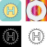 Helipad Icon Design vector