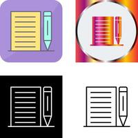 Note Icon Design vector