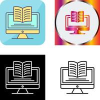 Digital Learning Icon Design vector