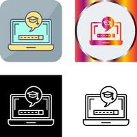 Digital Learning Icon Design vector