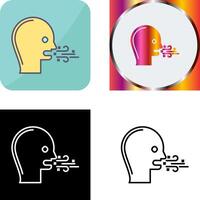Bad Breath Icon Design vector