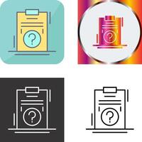 Question Icon Design vector