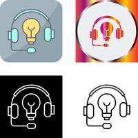 diseño de icono de auriculares vector