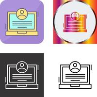 CV Icon Design vector