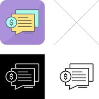 Dialog Icon Design vector