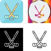 Ice Hockey Icon Design vector