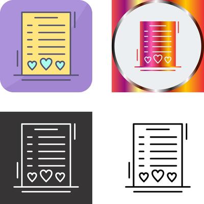 Wishlist Icon Design