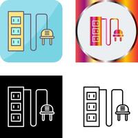 Power Socket Icon Design vector