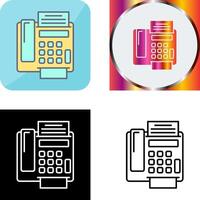 fax Machine Icon Design vector