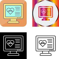 Cardiogram Icon Design vector