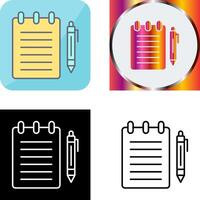 Notepad Icon Design vector