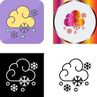 Snowy Icon Design vector