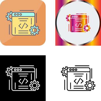 Coding Icon Design vector