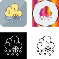 Snow Fall Icon Design vector