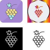 Grapes Icon Design vector