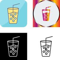 Cold Drink Icon Design vector