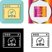 Rating Icon Design vector