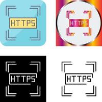 Https Icon Design vector