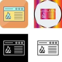 Fire Icon Design vector