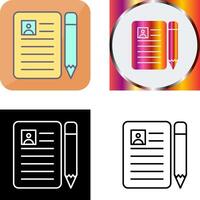 CV Icon Design vector